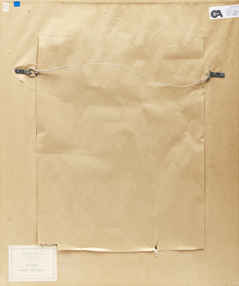 Florence Vale, The Painter, oil on board, 1958 - view 3