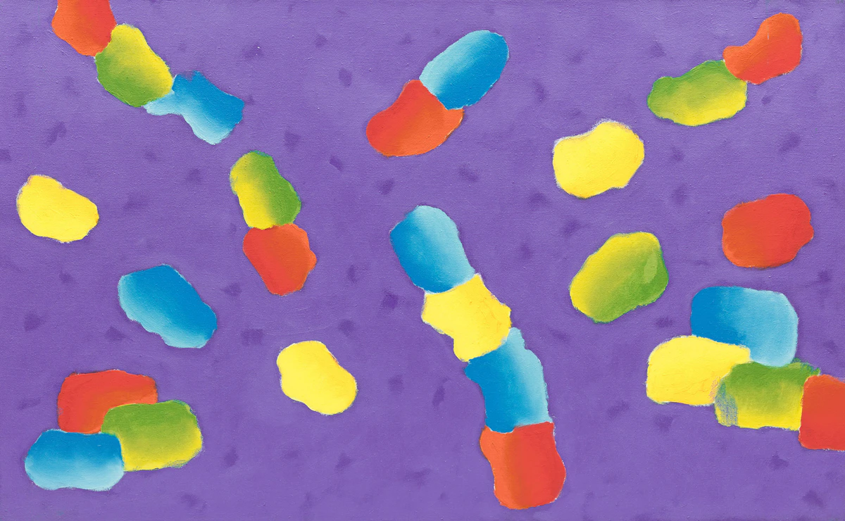 Gershon Iskowitz, Blue Violet (D), oil on canvas, 1983