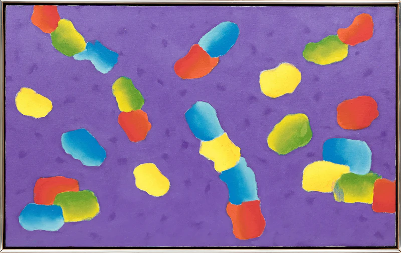Gershon Iskowitz, Blue Violet (D), oil on canvas, 1983 - view 2