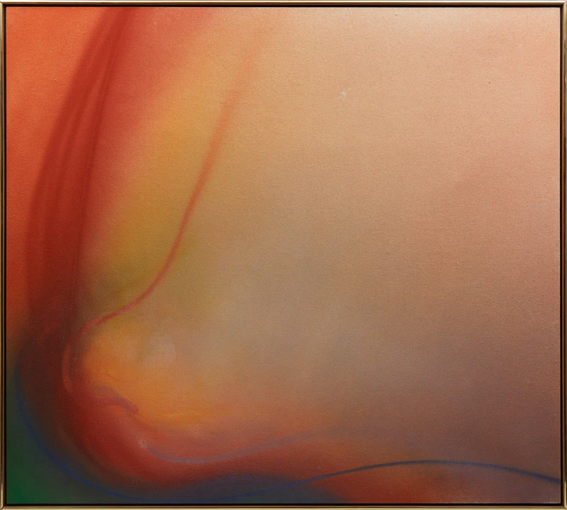 Kenneth Campbell Lochhead, Corolla Corner, acrylic on canvas, 1972 - view 2