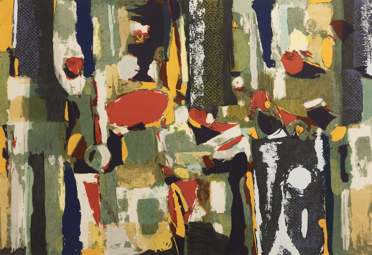 William Paterson Ewen, Blast, colour serigraph