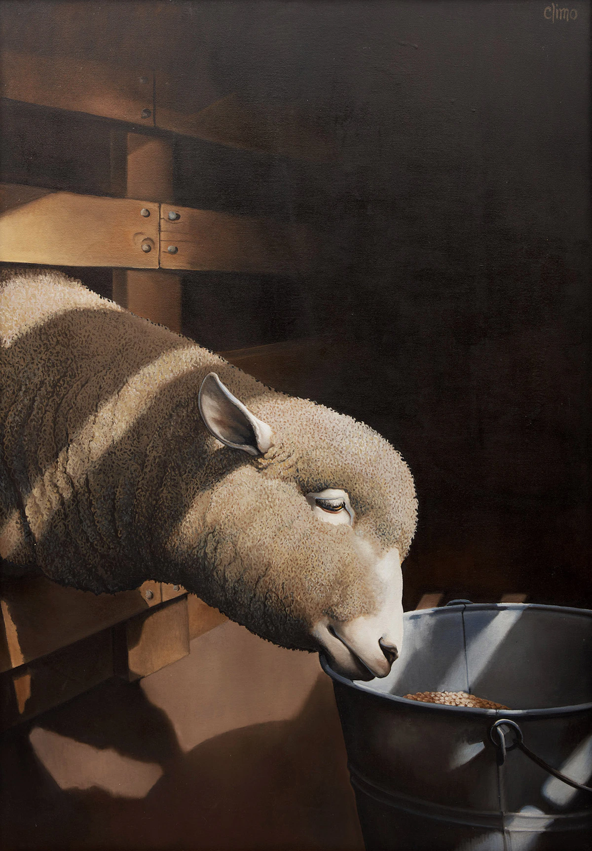 Lindee Climo, Linsey Woolsey, oil on canvas, 1986