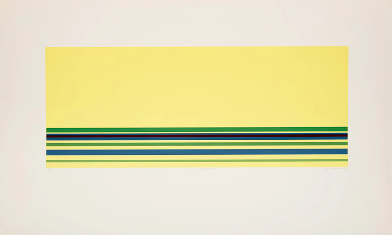 Lawren Phillips Harris, Horizontals, No. 4, 1976, colour serigraph - view 2