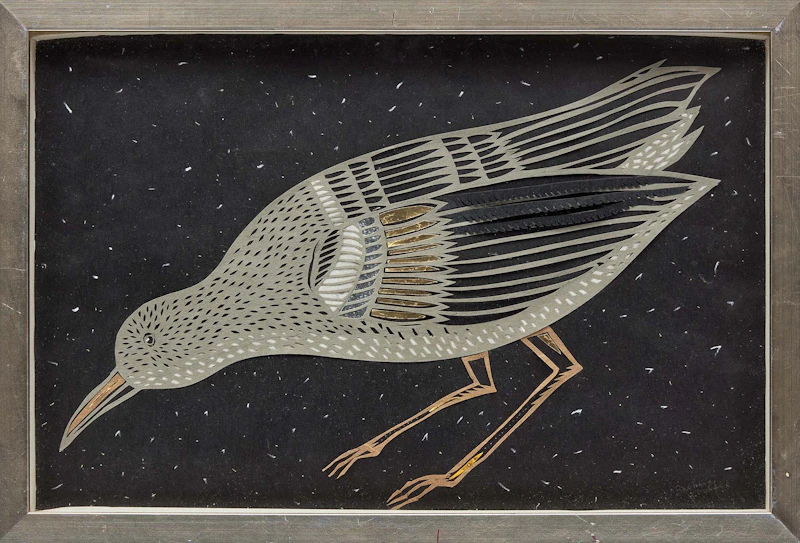 Barbara Klunder, BIRD, mixed media on paper, 2015 - view 2