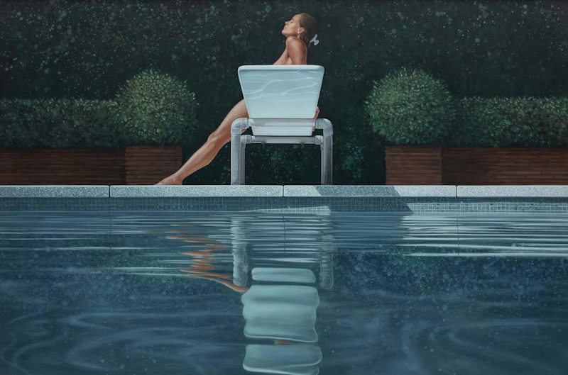 Kenneth Danby, Acapulco, egg tempera on board, 1985 - view 1