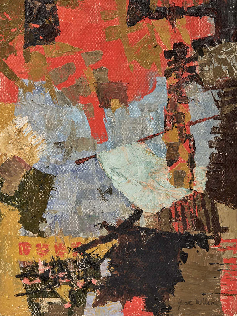 Ronald York Wilson, Kowloon, 1965, oil on canvas on panel