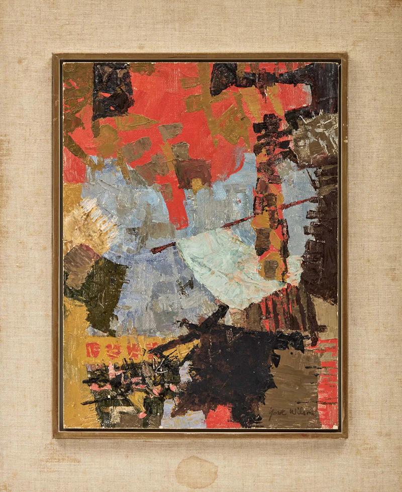 Ronald York Wilson, Kowloon, 1965, oil on canvas on panel - view 2