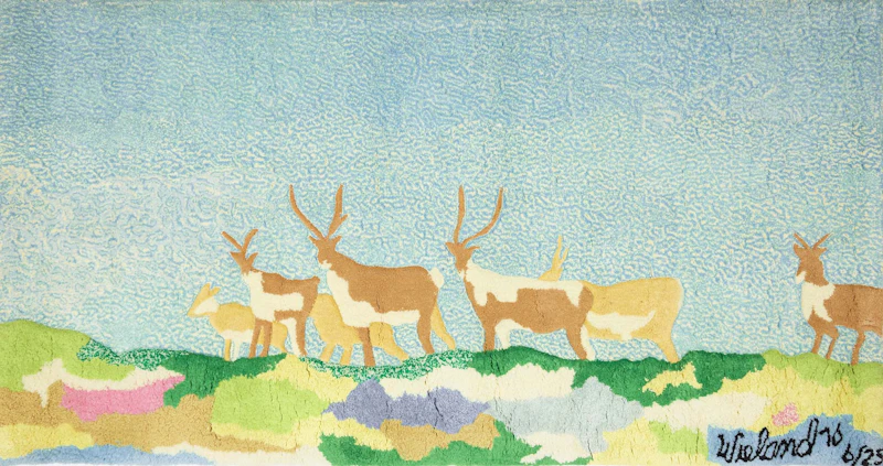 Joyce Wieland, Untitled Tapestry, acrylic fibre tapestry