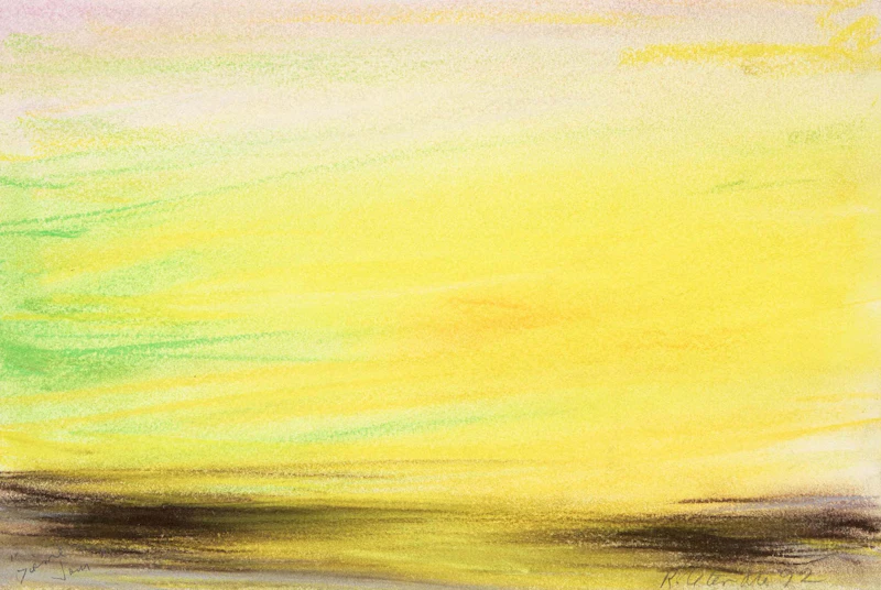 Rita Letendre, L’Orage après l’Orage, 1992, seven pastel and coloured pencil works on paper - view 4