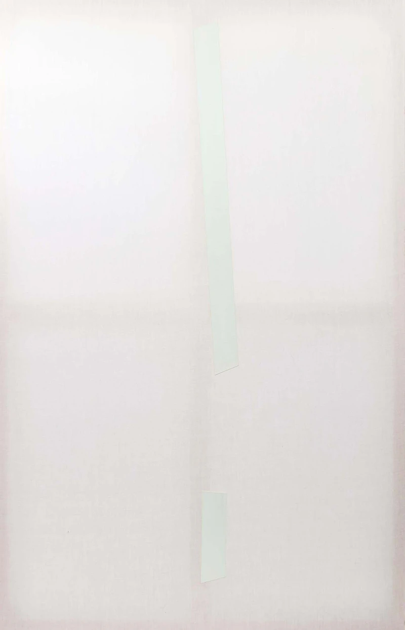 Chris Kline, Untitled (Tape) 5, 2010, acrylic on poplin - view 1