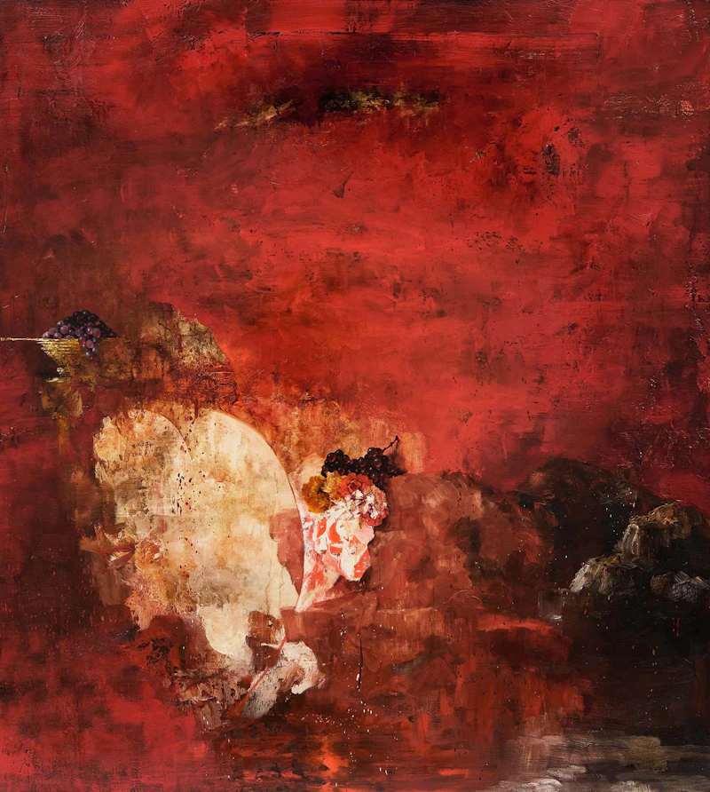Kevin Sonmor, Waiting for Red, oil on linen, 2009 - view 1