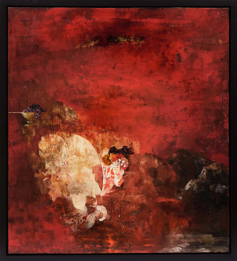 Kevin Sonmor, Waiting for Red, oil on linen, 2009 - view 2