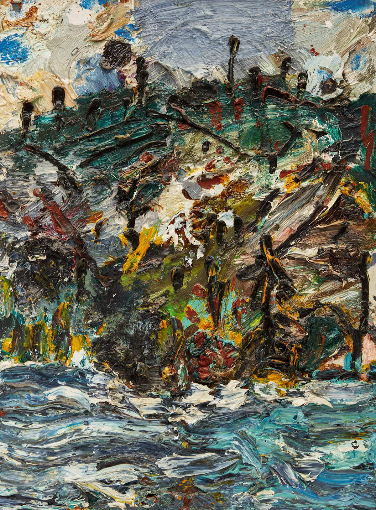 Alex Cameron, Shoreline (Georgian Bay), oil on canvas, 1988