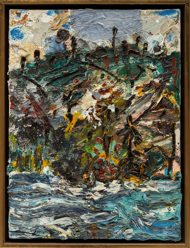 Alex Cameron, Shoreline (Georgian Bay), oil on canvas, 1988 - view 2