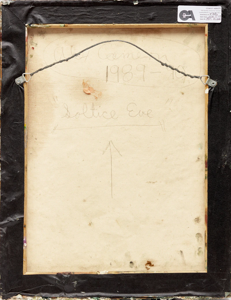 Alex Cameron, Solstice Eve, oil on board, 1989 - view 2