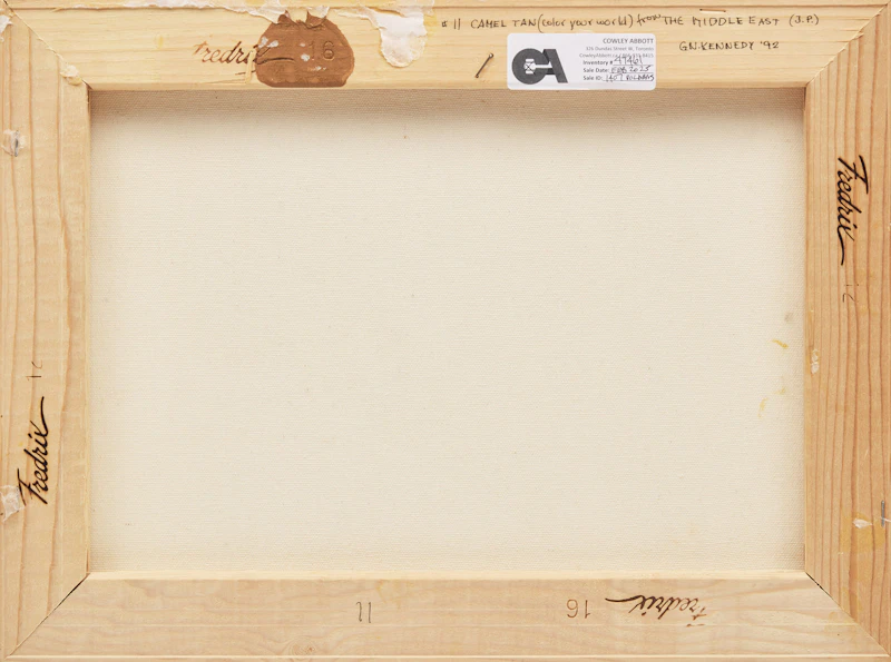 Garry Neill Kennedy, #11 CAMEL TAN (colour your world) from THE MIDDLE EAST (J.P), acrylic on canvas, 1992 - view 2