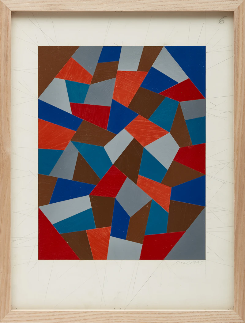 Jaan  Poldaas, Four Corners [Collage no. 6], 1993, collage - view 2