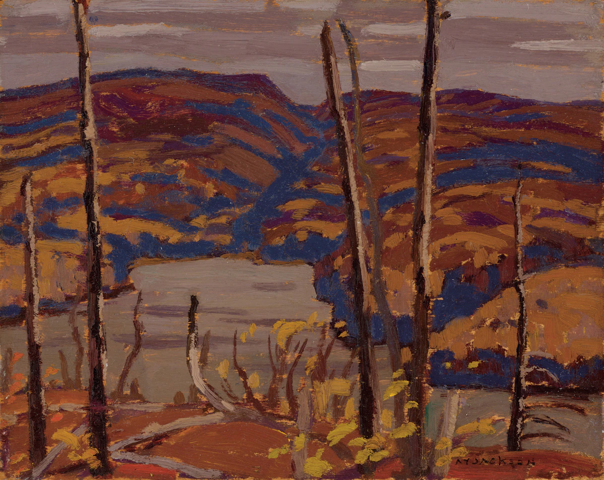Alexander Young Jackson, North Shore, Superior, Near Coldwell, 1923, oil on board