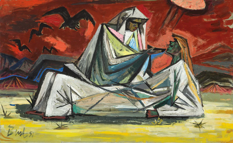Jack Hamilton Bush, The Good Samaritan, May 1951, oil on masonite