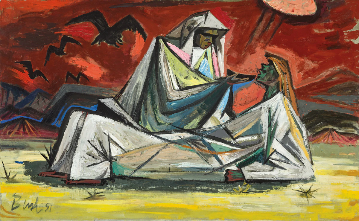 Jack Hamilton Bush, The Good Samaritan, May 1951, oil on masonite