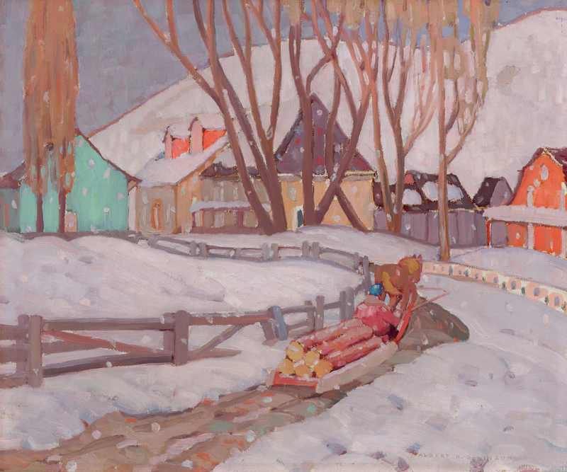The Country Road, Baie St. Paul by Albert Henry Robinson