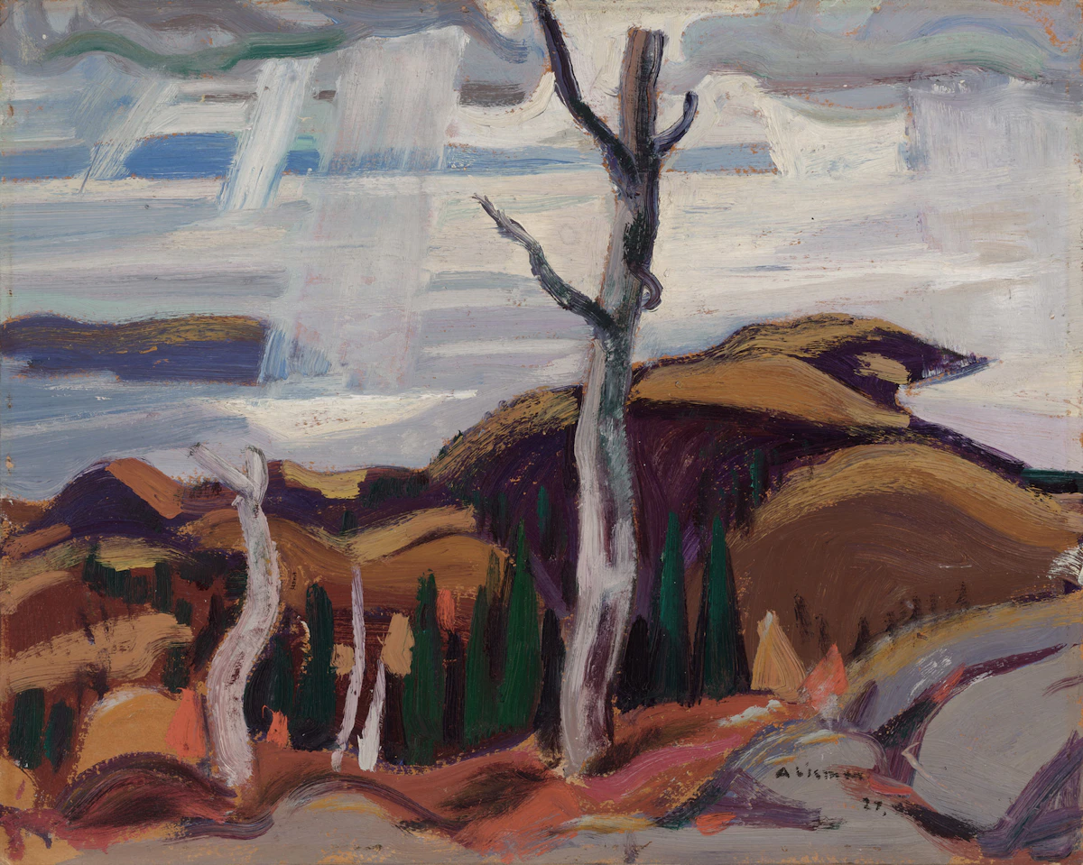 Arthur Lismer, Light Breaking Through, Lake Superior, 1927, oil on board