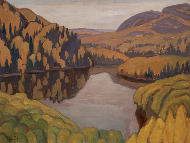 Lawren Stewart Harris, Northern Lake, 1922, oil on wood