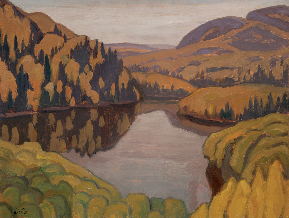 Lawren Stewart Harris, Northern Lake, 1922, oil on wood