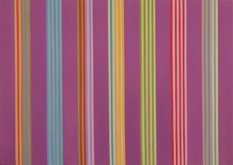 Gene Davis, Hell's Calendar #3, acrylic on canvas