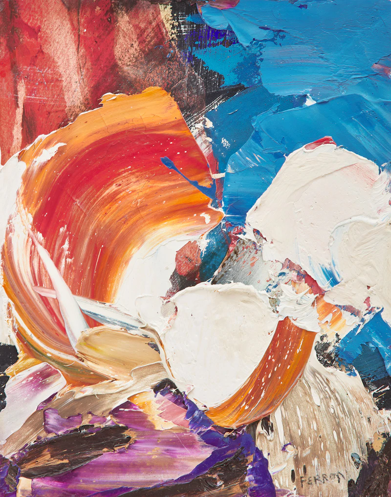 Marcelle Ferron, Sans titre, two oils on canvas