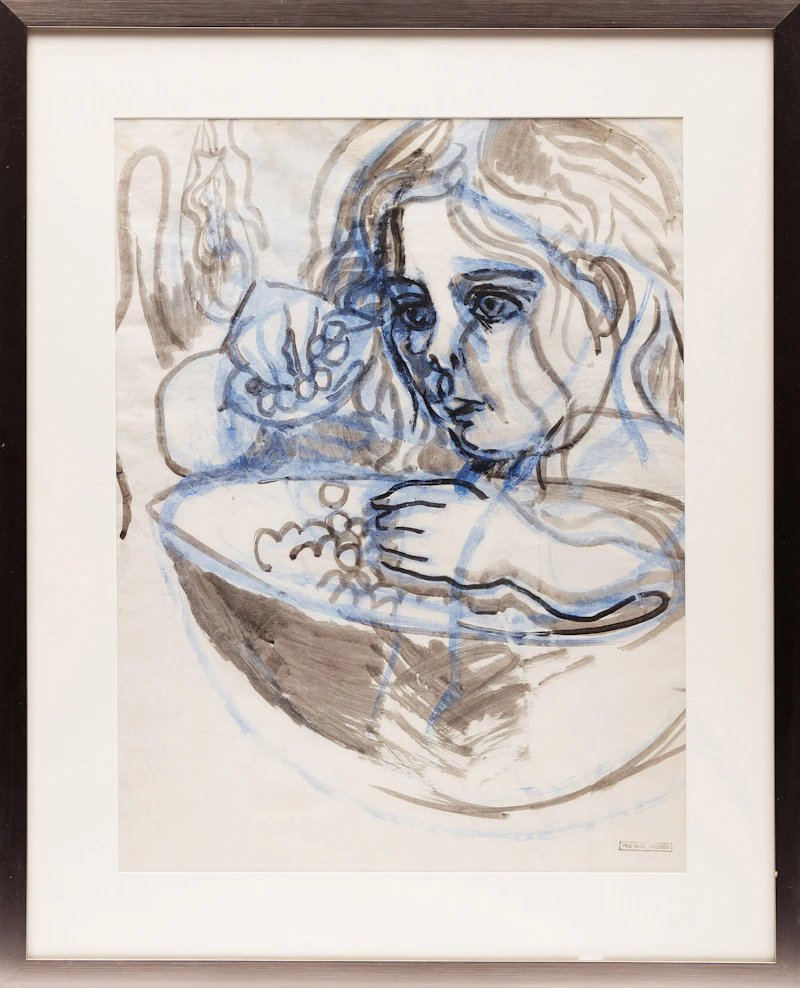 Pegi Nicol MacLeod, Jane Eating Fruit, watercolour - view 2