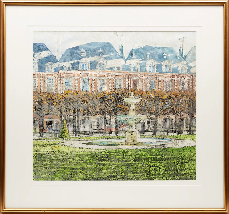 Michael Zarowsky, Three Views of Paris, three watercolours - view 7
