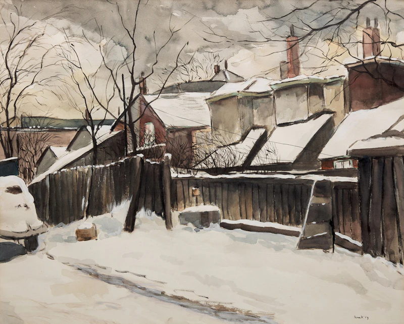 Lane off Huron Street by Albert Jacques Franck