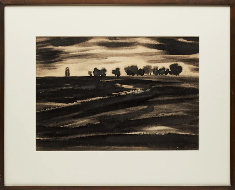 Kazuo Nakamura, Passing Daylight, watercolour - view 2