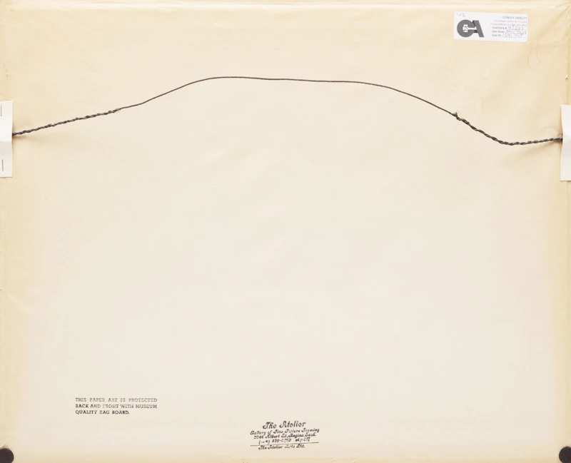 Robert N. Hurley, Prairie Landscape; Prairie Landscape with Railroad, two watercolours, 1966 - view 3