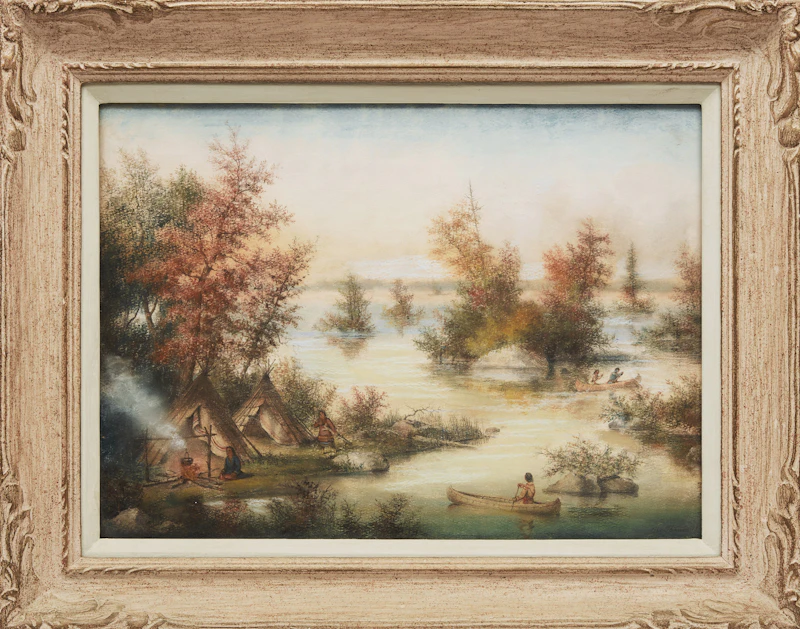 Alfred Worsley Holdstock, The Thousand Islands, pastel - view 2