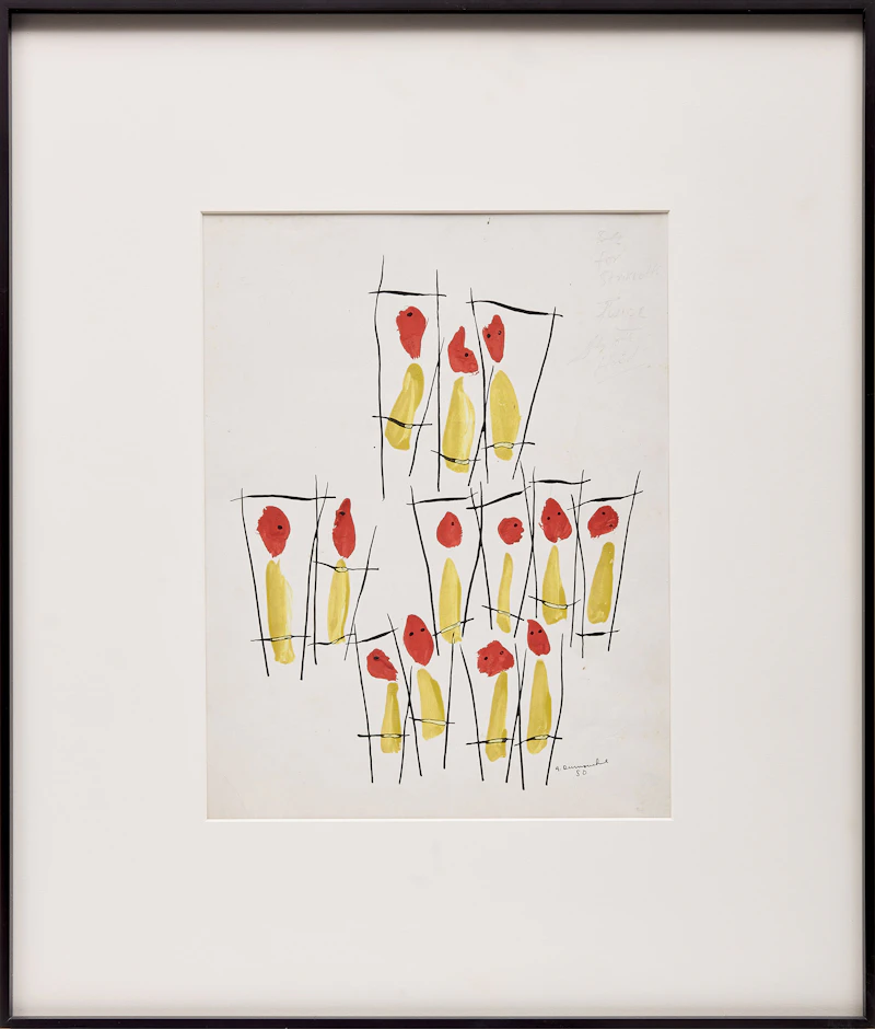Albert  Dumouchel, Sans titre, watercolour, 1950 - view 2