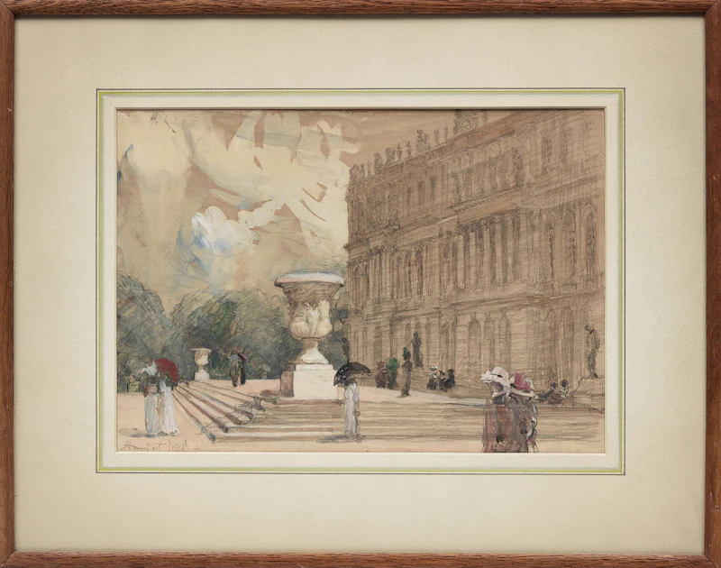 Harriet Mary Ford, Untitled (Versailles), watercolour, 1912 - view 2