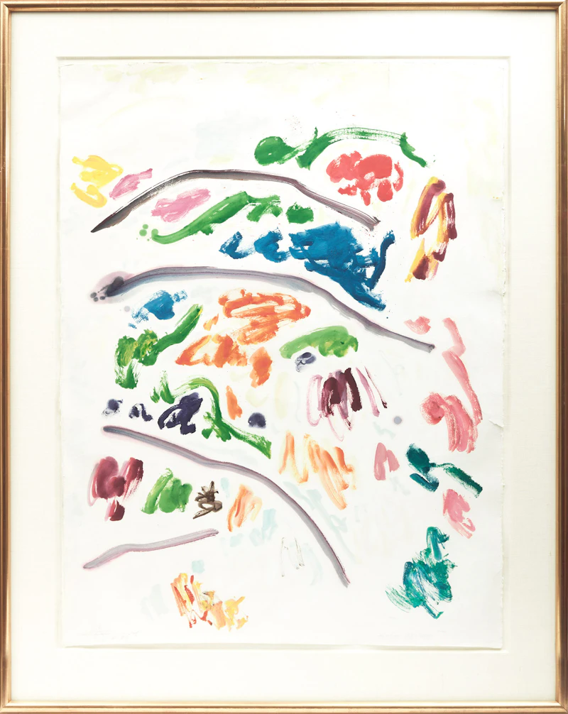 Paul Fournier, Tropic Hillside, watercolour, 1979 - view 2