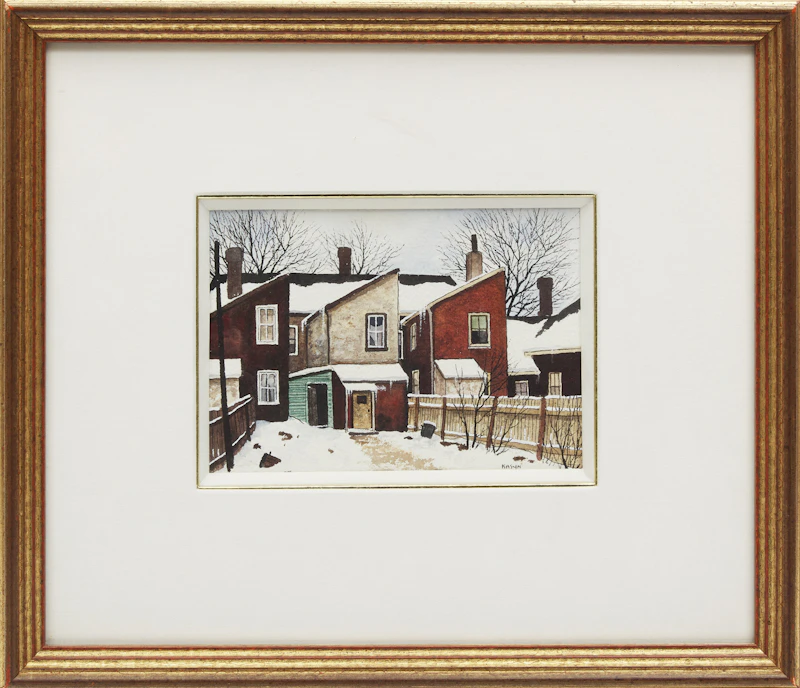 John Kasyn, Behind Ontario Street, watercolour - view 2