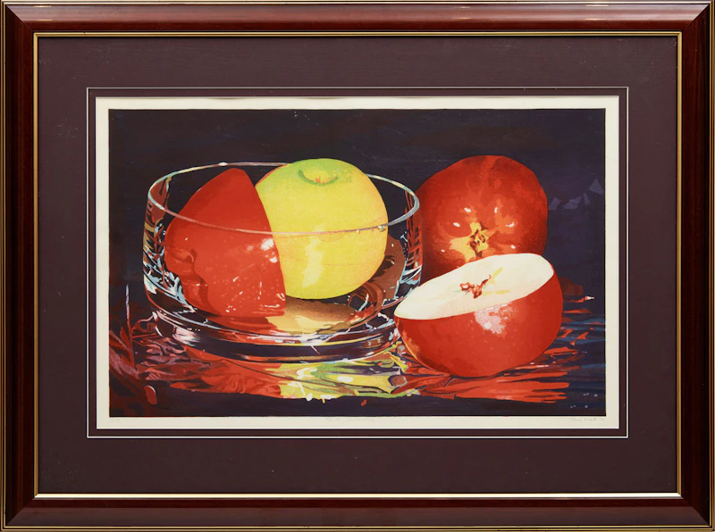 Mary Pratt, B.C. Delicious, woodcut in colours, 1994 - view 2