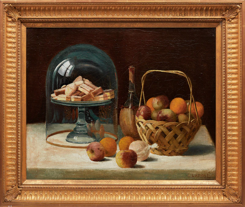Ludger Larose, Nature morte, 1900, oil on canvas - view 2
