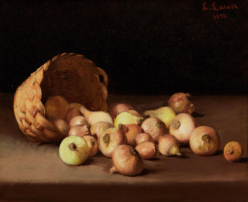 Still Life with Onions, 1898 by Ludger Larose
