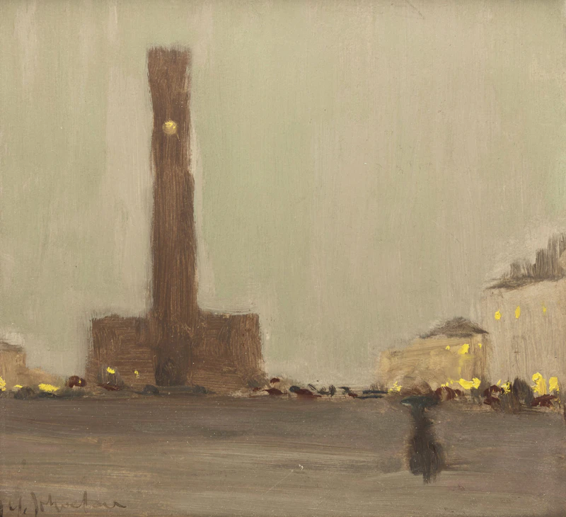The Belfry, Grande Palace, Bruges by John Young Johnstone
