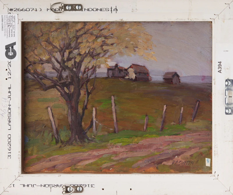 George Paginton, Homage to Tom Thomson, double-sided oil on board, circa 1938 - view 3