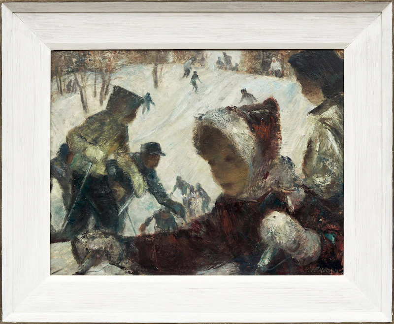 Joseph Sidney Hallam, Track, oil on board, 1949 - view 2