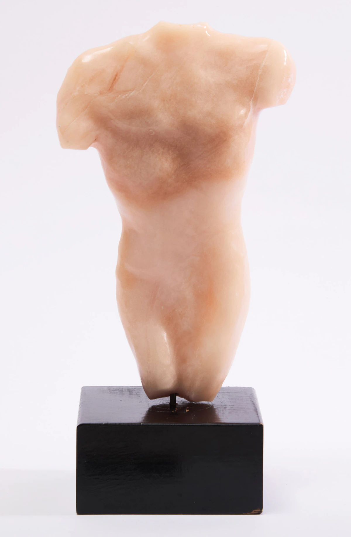 Elford Bradley Cox, Torso, marble sculpture on a wood base