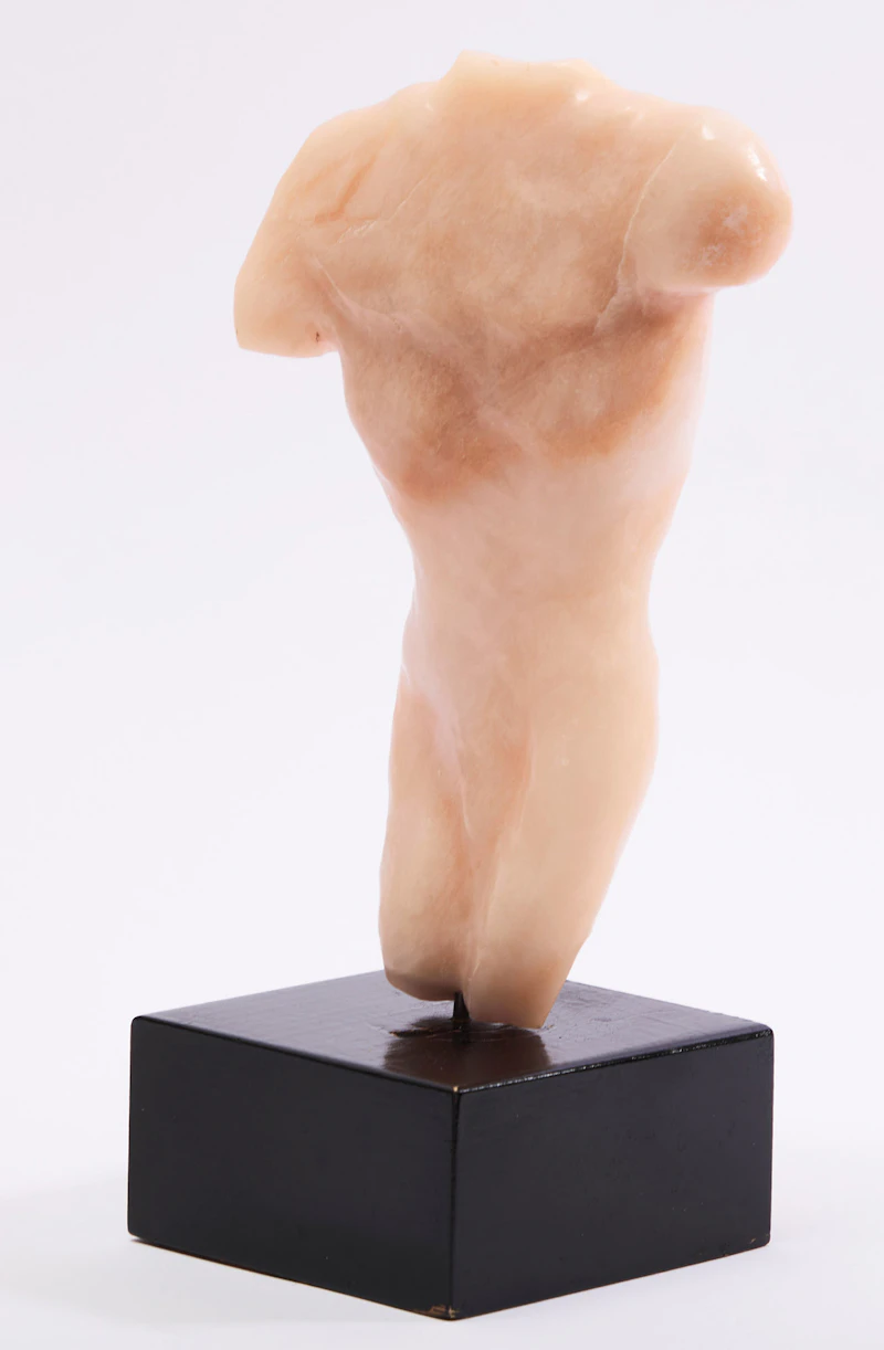 Elford Bradley Cox, Torso, marble sculpture on a wood base - view 2
