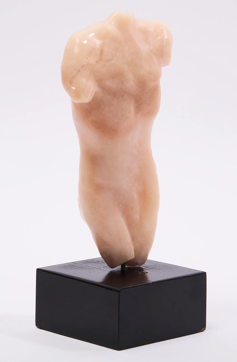 Elford Bradley Cox, Torso, marble sculpture on a wood base - view 3