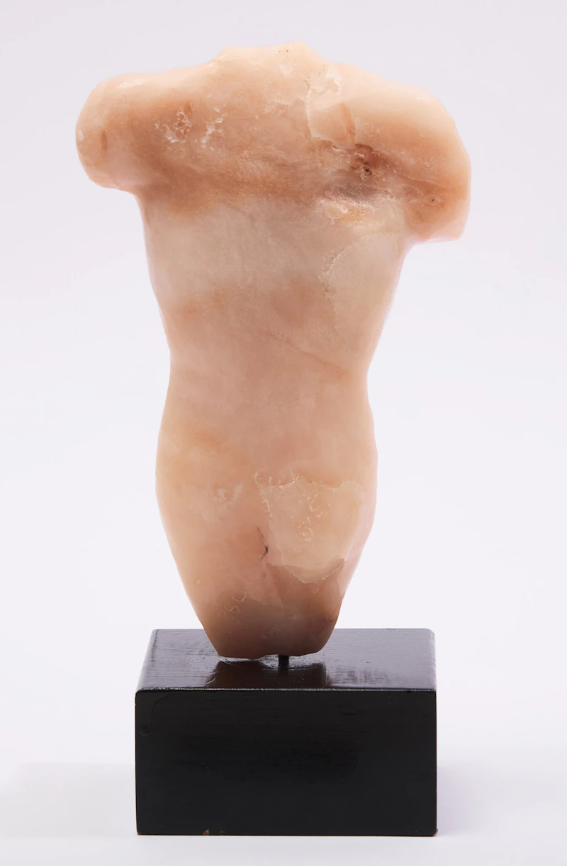 Elford Bradley Cox, Torso, marble sculpture on a wood base - view 4